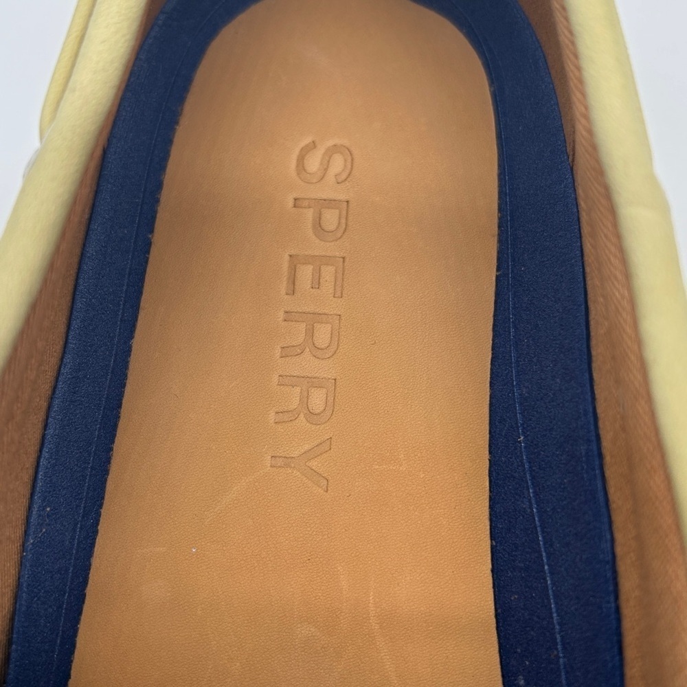 Sperry Slimboat Leather Boat Shoes Light Yellow Women’s US Size 11 New With Box - Picture 8 of 11
